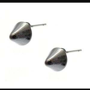 Black spike earrings